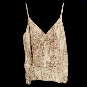 White House Black Market Snakeskin Print Camisole